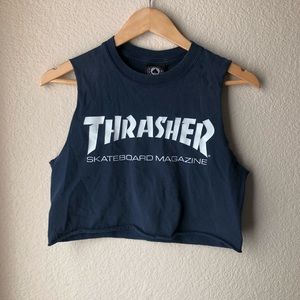 Thrasher Sleeveless Crop Top